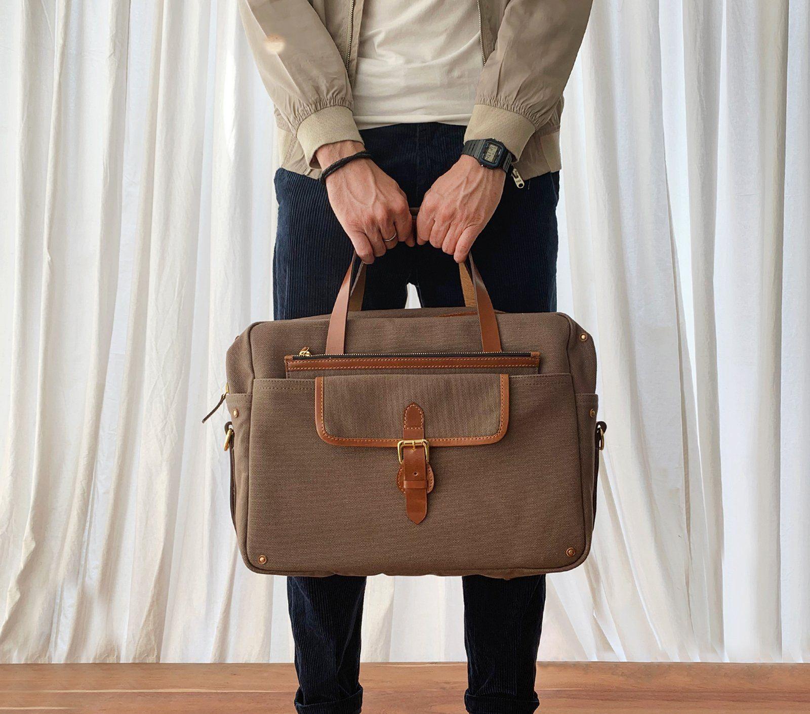 Canvas clearance laptop briefcase