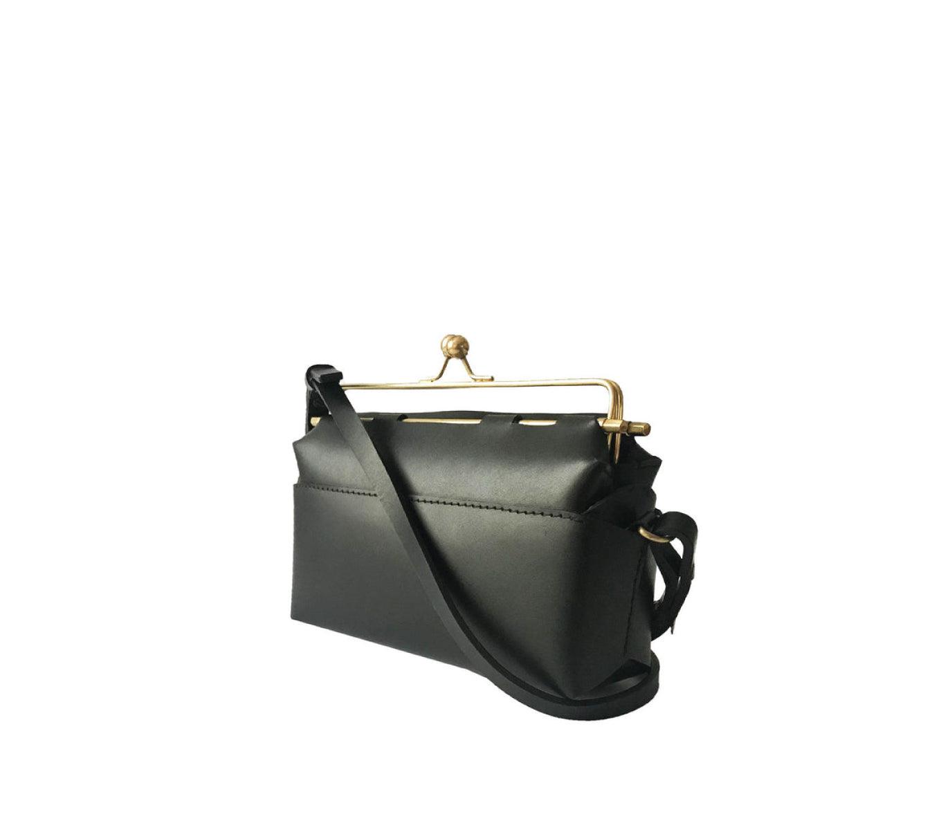 Nappa Dori Kisslock Sling Bag - Black – Modern Quests