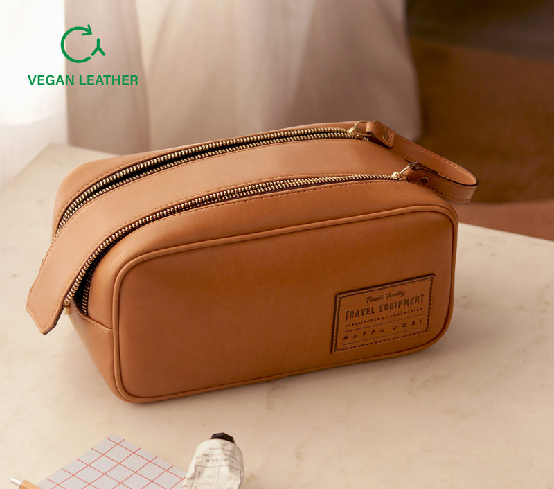 MARLOW DOPP KIT - APPLE LEATHER