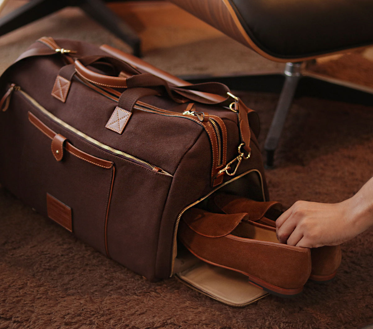 Mens business duffle bag online