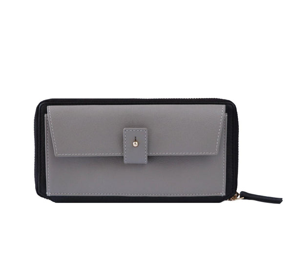 Pearlure Lisa Wallet for Women Italian Vegan Leather - Navy Blue At Nykaa Fashion - Your Online Shopping Store