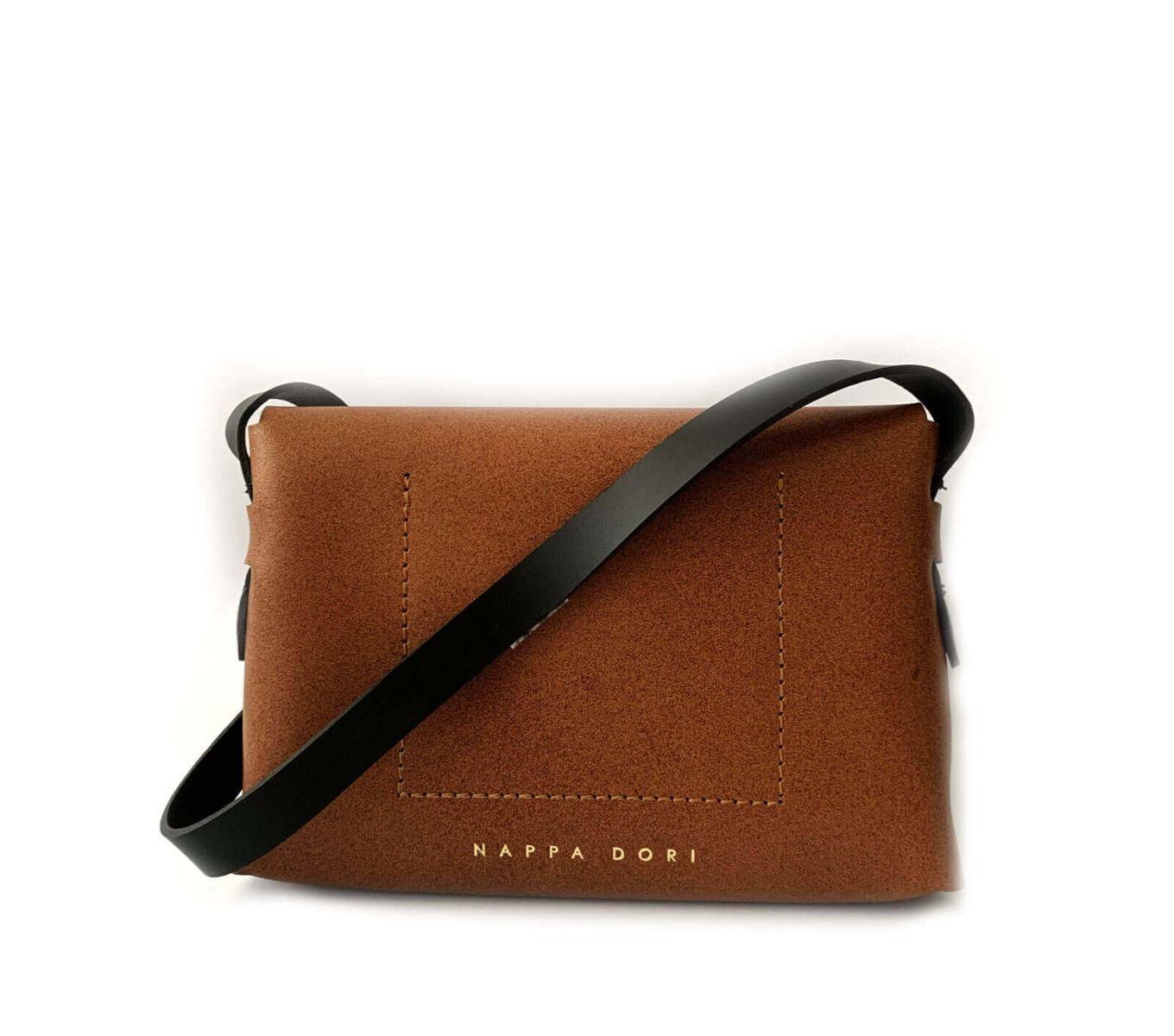 Nappa Dori Envelope Sling Bag - Black