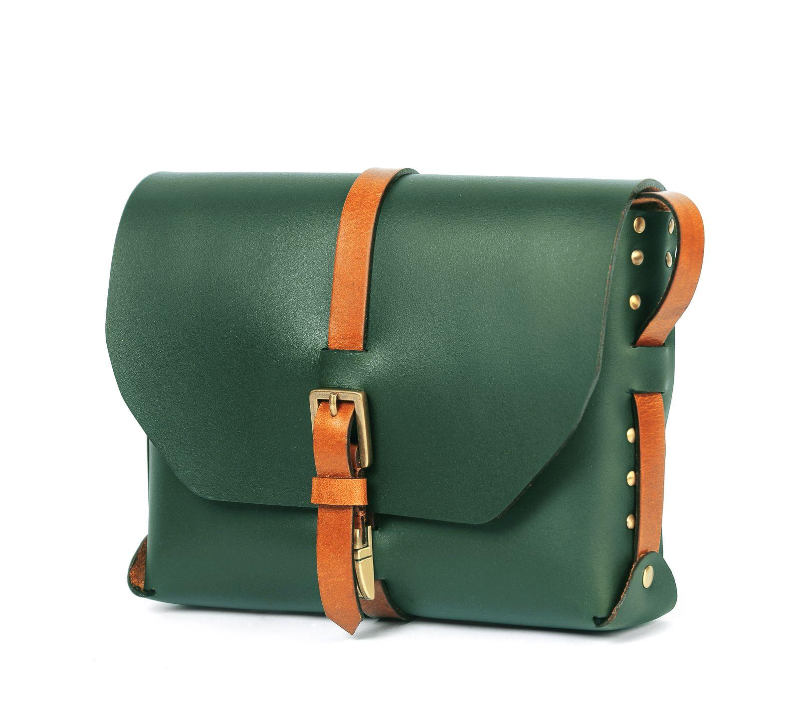 Deniza green sling online bag