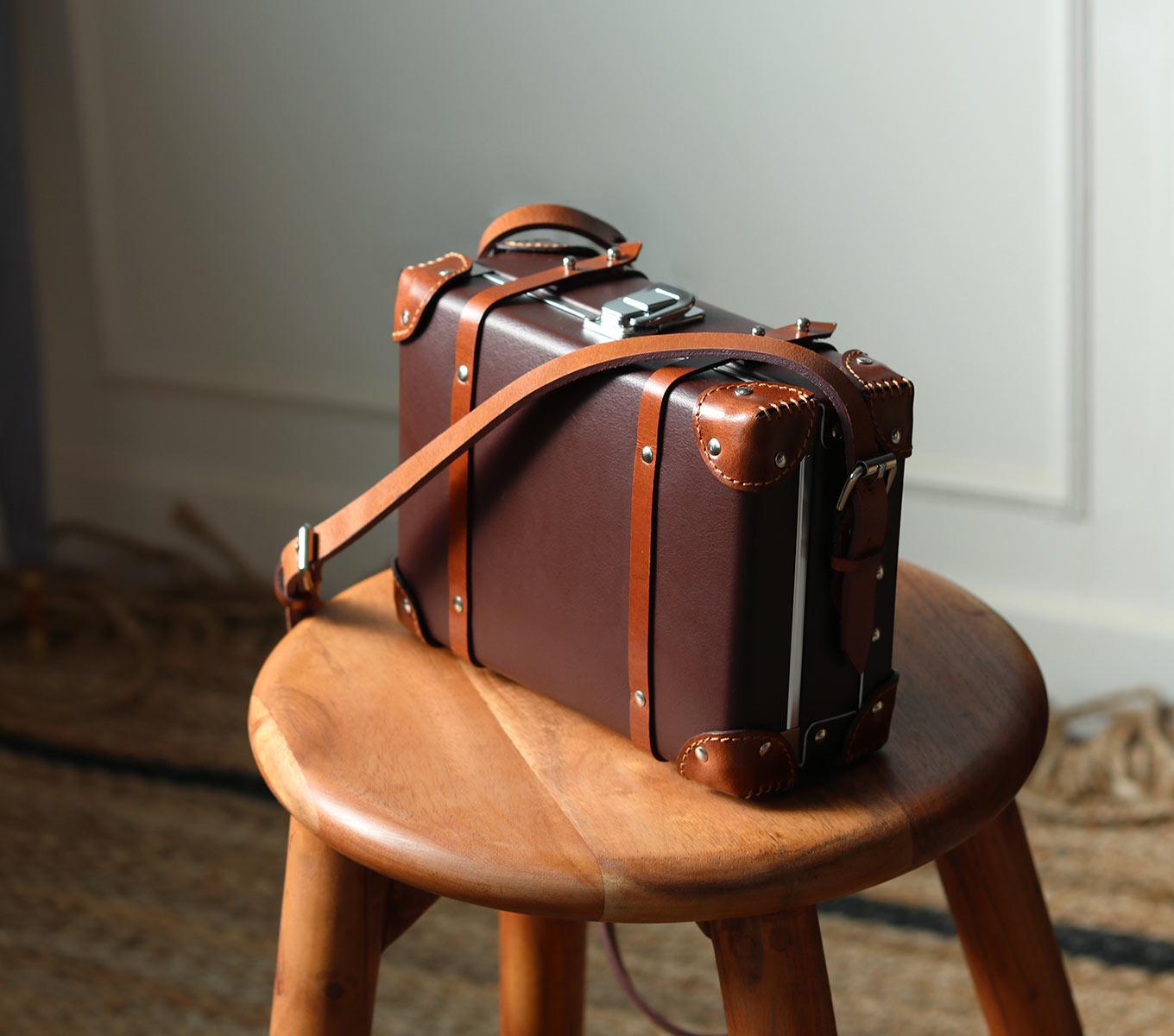 Mini suitcase sling bag | Box sling bag | Mack up box for girls – CARRY  CARAT