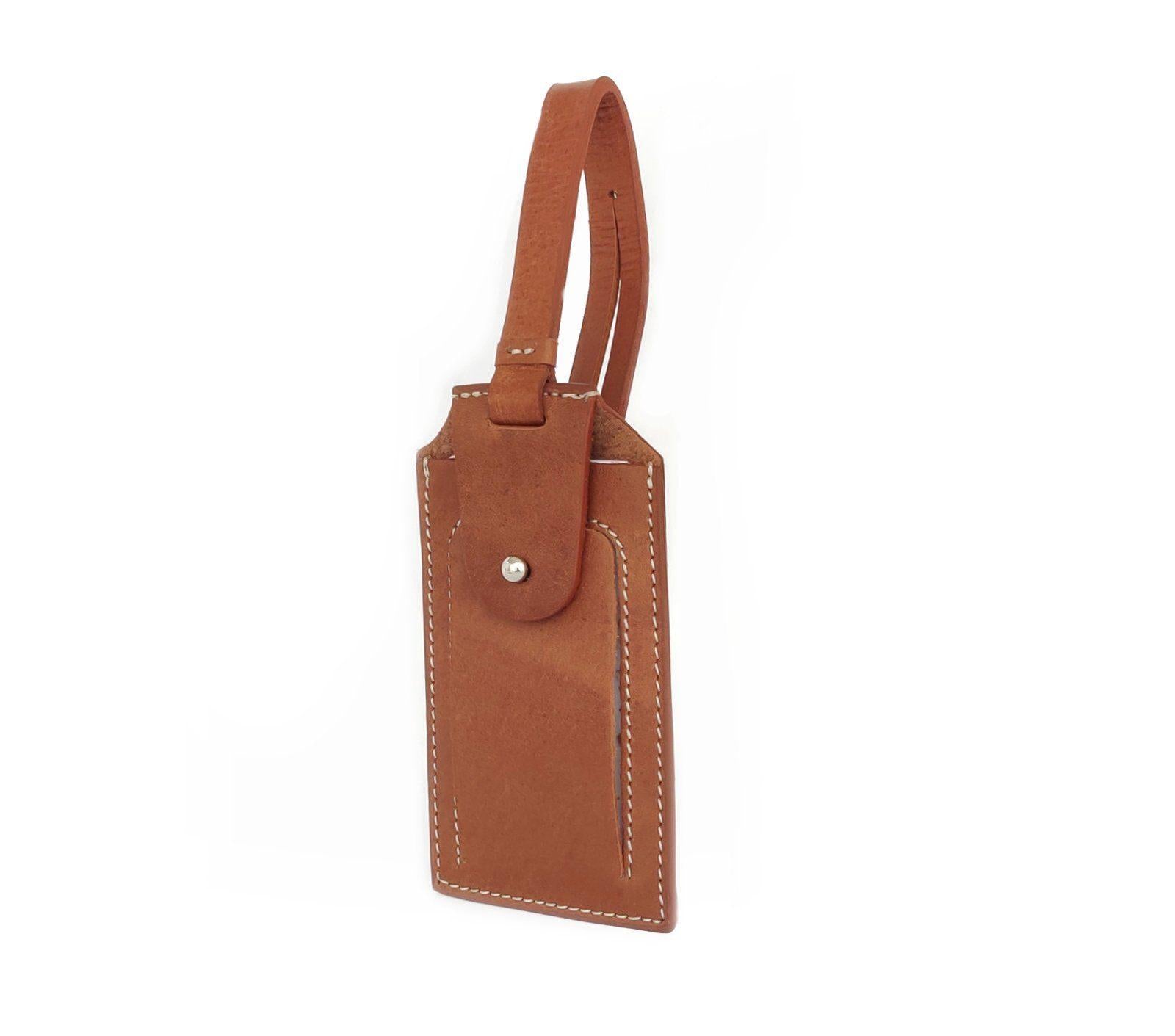 Barranca Canyon Leather Luggage Tag