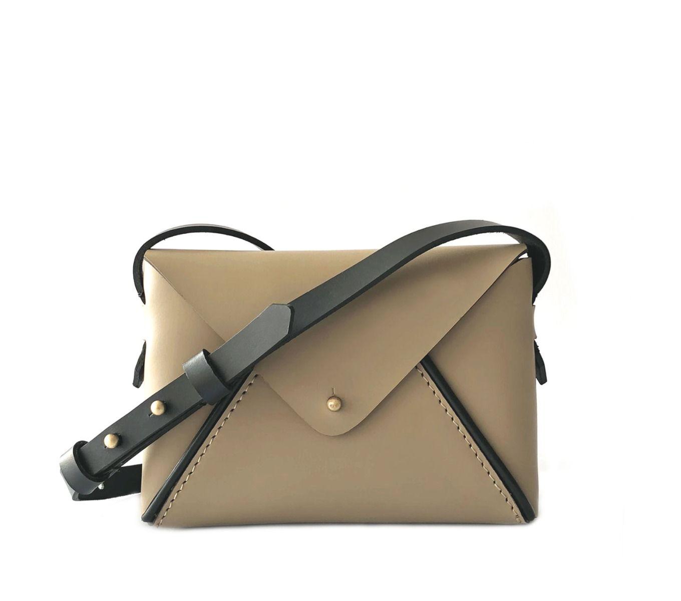 Nappa Dori Envelope Sling Bag - Black